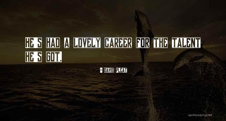 Anjaani Bigo Quotes By David Pleat Anjaani Bigo Quotes By David Pleat