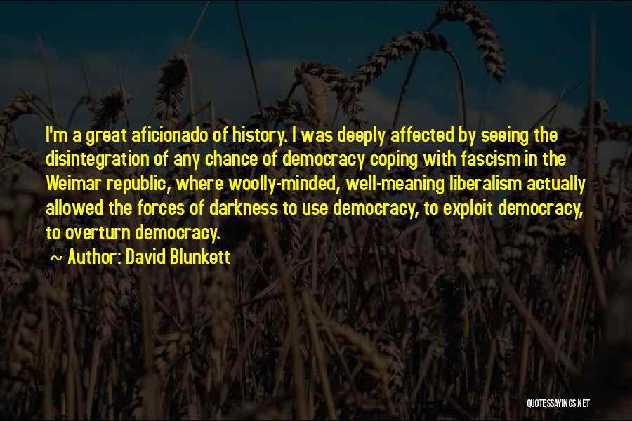 Anleitung Maske Quotes By David Blunkett