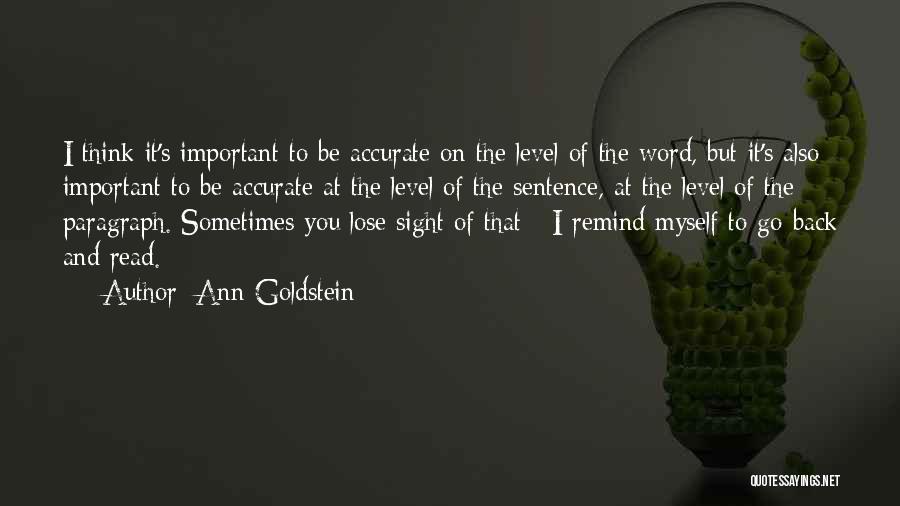 Ann Goldstein Quotes 1411392