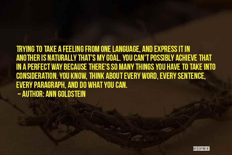 Ann Goldstein Quotes 1897025