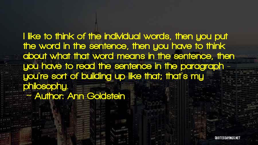 Ann Goldstein Quotes 750365