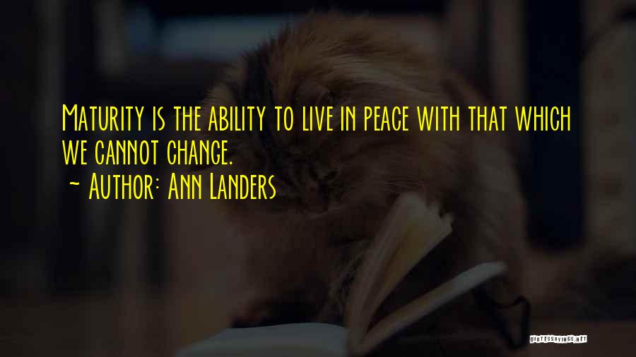 Ann Landers Quotes 1763833