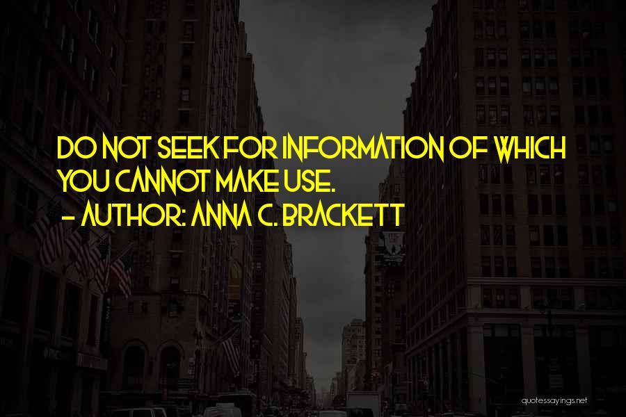 Anna C. Brackett Quotes 78622