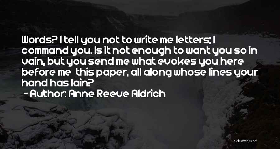 Anne Reeve Aldrich Quotes 2251769