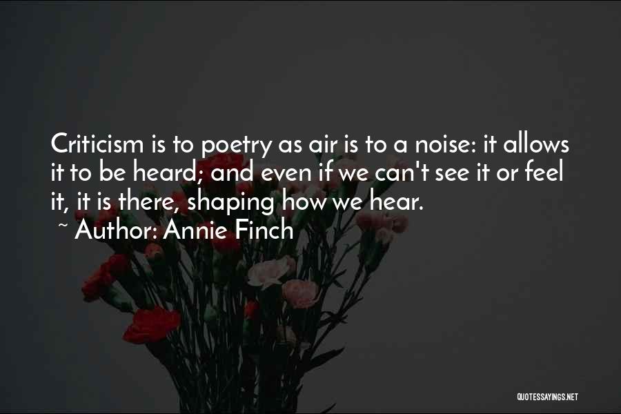 Annie Finch Quotes 1933821