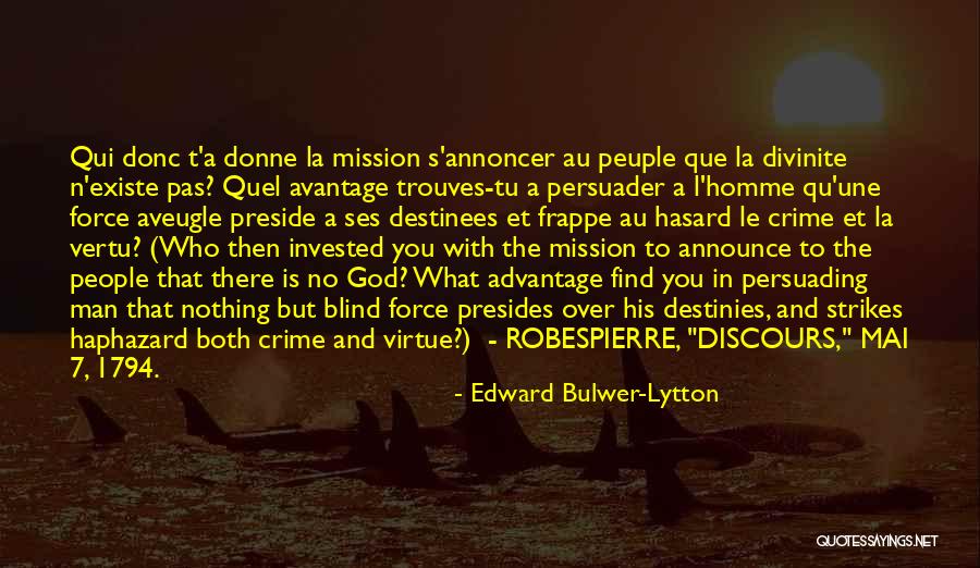 Annoncer La Quotes By Edward Bulwer-Lytton Annoncer La Quotes By Edward Bulwer-Lytton