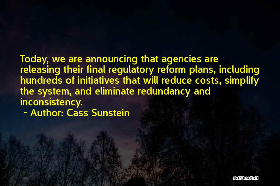 Announcing Quotes By Cass Sunstein