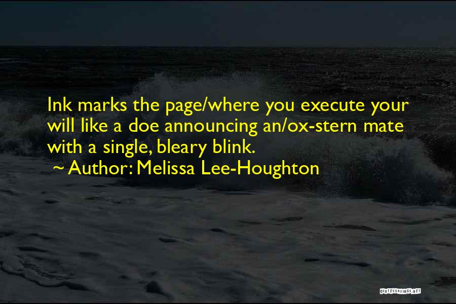 Announcing Quotes By Melissa Lee-Houghton