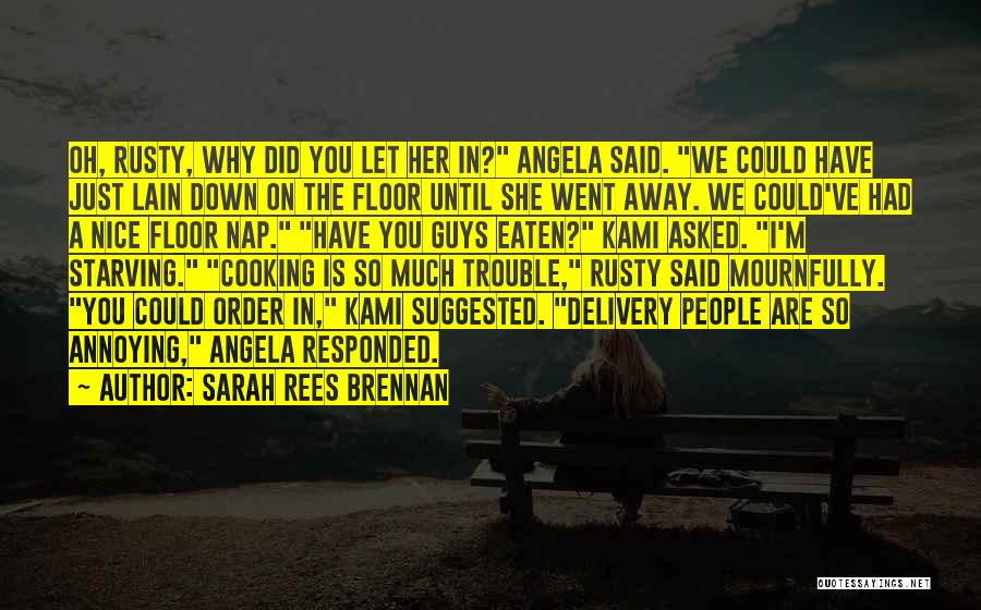 Annoying Guys Quotes By Sarah Rees Brennan