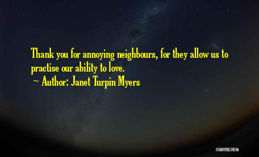 Annoying Love Quotes By Janet Turpin Myers