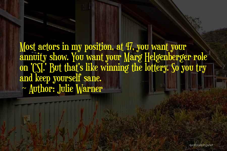 Annuity Quotes By Julie Warner