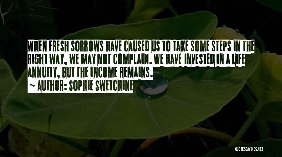 Annuity Quotes By Sophie Swetchine
