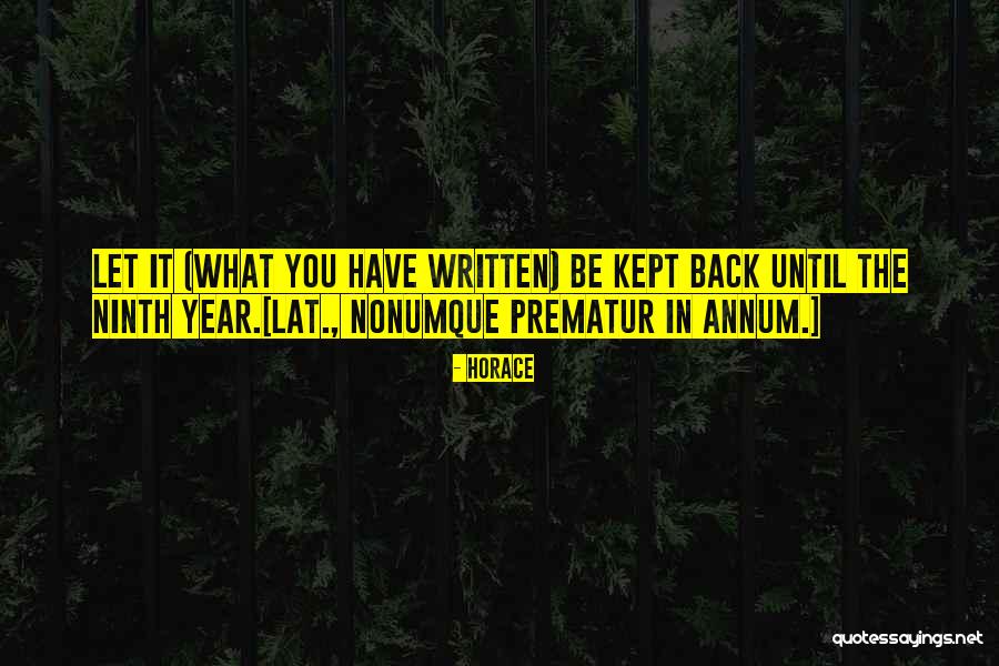 Annum Quotes By Horace Annum Quotes By Horace