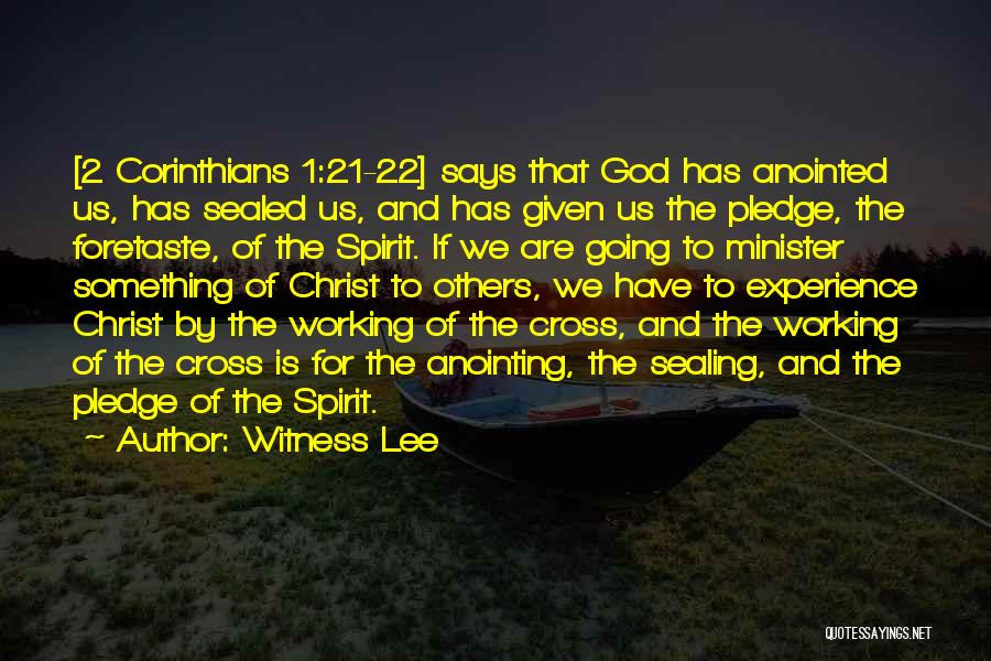 Anointed By God Quotes By Witness Lee