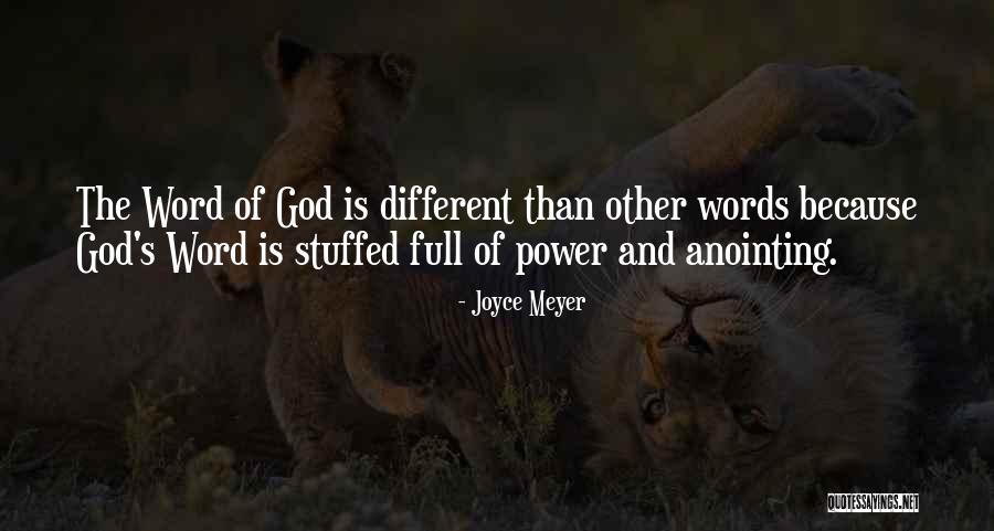 Anointing Power Quotes By Joyce Meyer