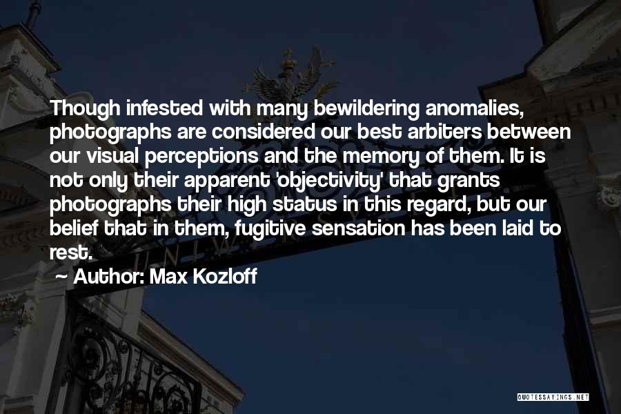 Anomalies Quotes By Max Kozloff