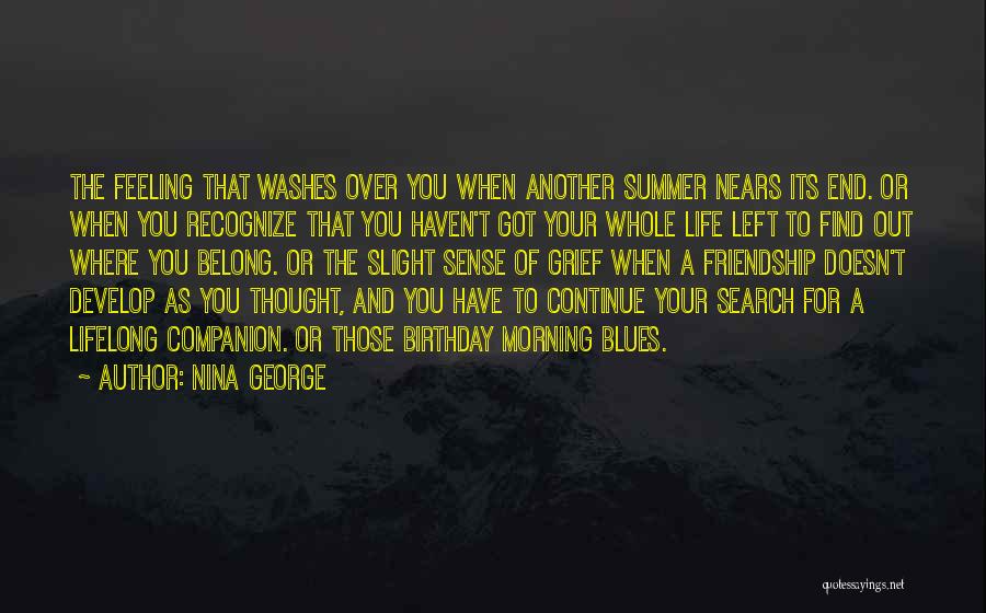 Another Birthday Quotes By Nina George