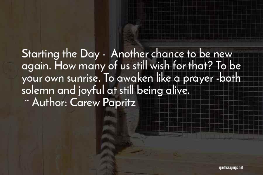 Another Day Another Chance Quotes By Carew Papritz