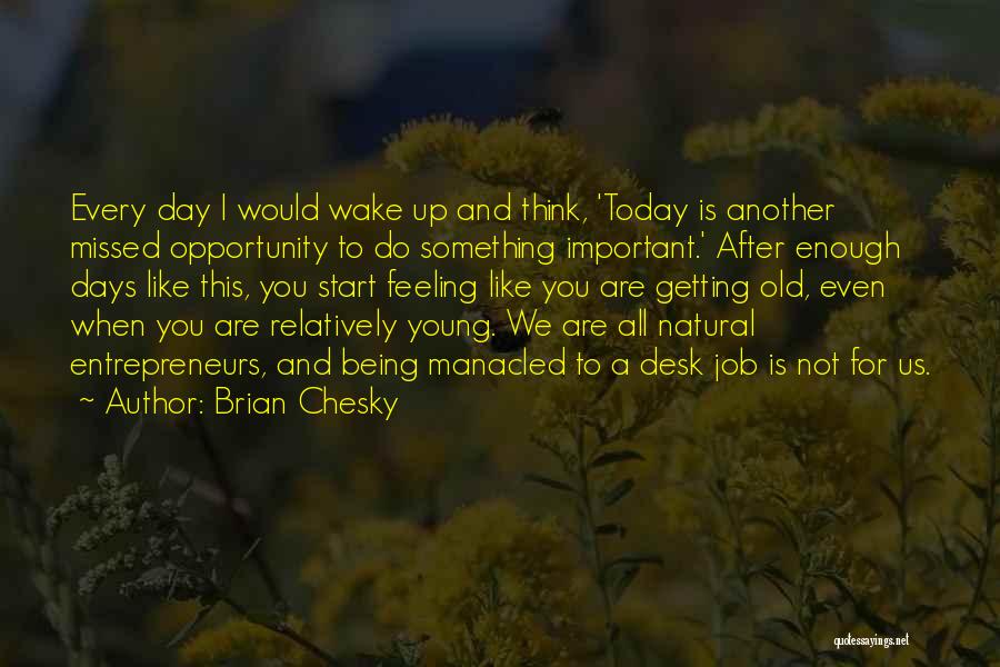 Another Day To Start Quotes By Brian Chesky