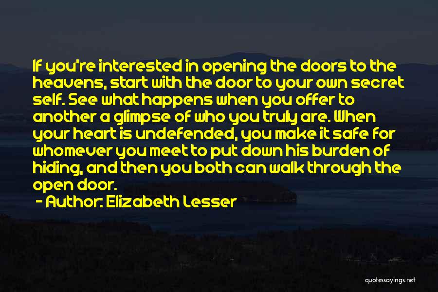 Another Door Opening Quotes By Elizabeth Lesser