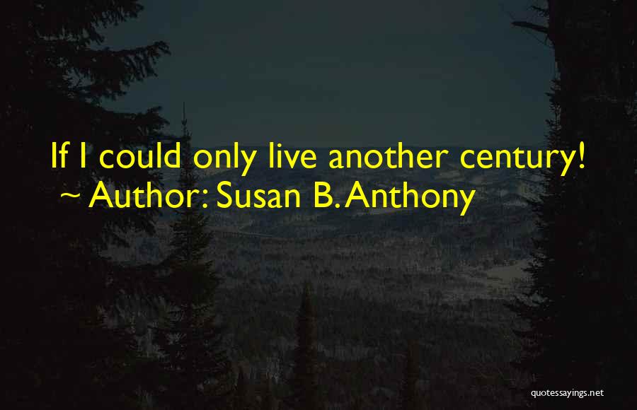 Another Life Quotes By Susan B. Anthony