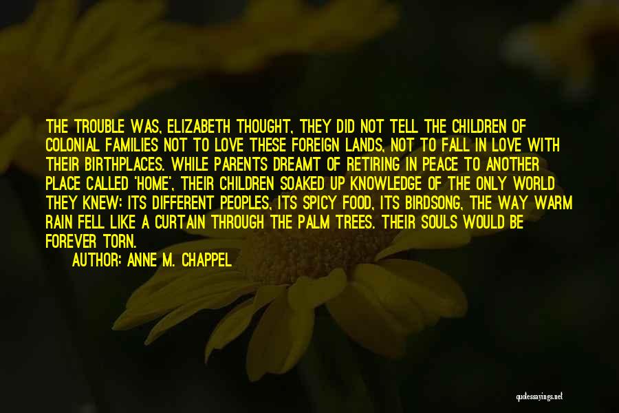 Another Love Quotes By Anne M. Chappel