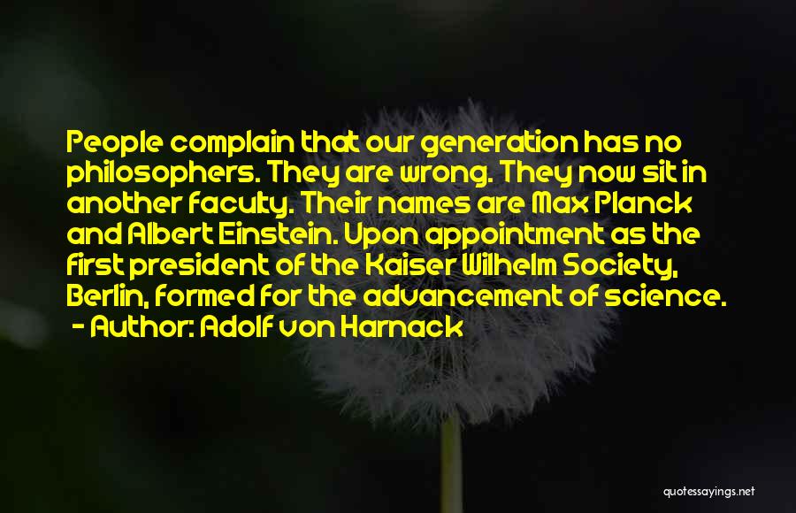 Another Names For Quotes By Adolf Von Harnack