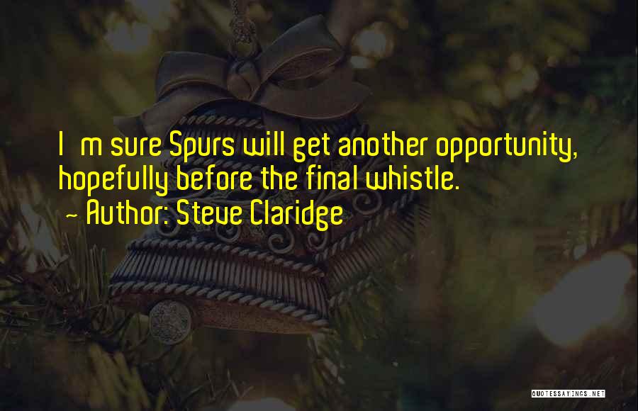 Another Opportunity Quotes By Steve Claridge