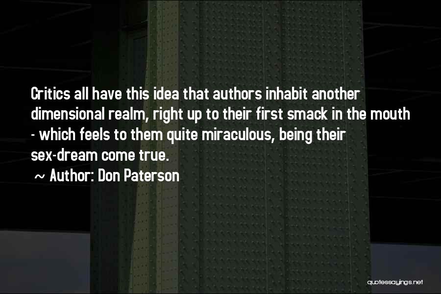 Another Realm Quotes By Don Paterson