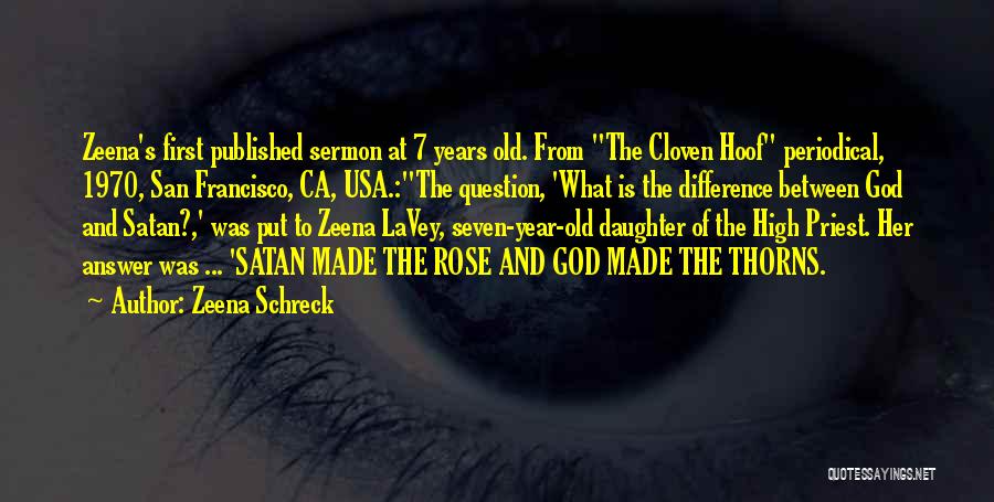 Answer And Question Quotes By Zeena Schreck