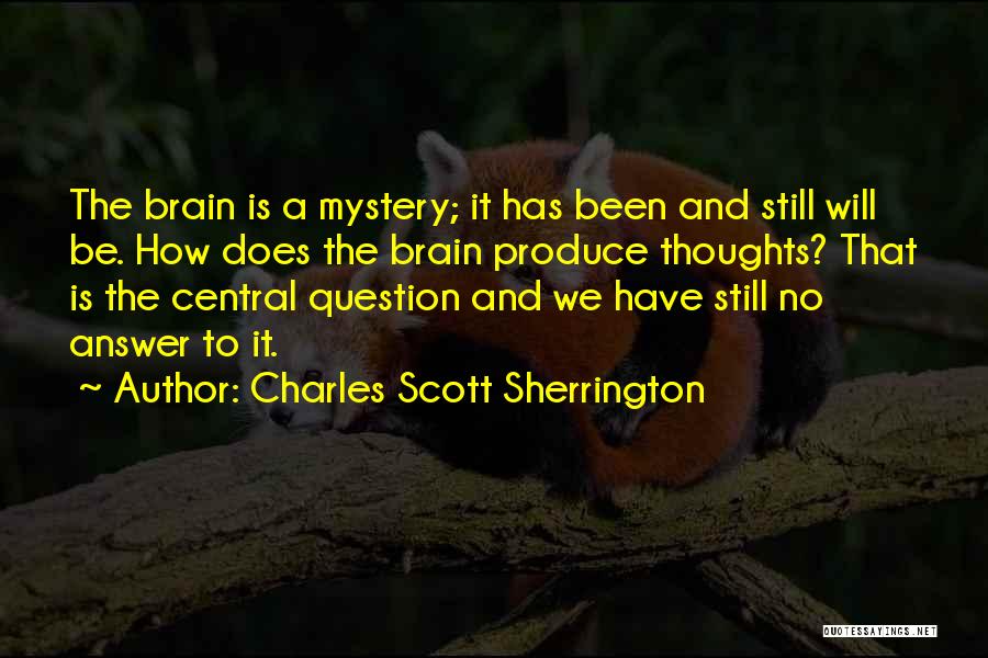 Answer Is No Quotes By Charles Scott Sherrington