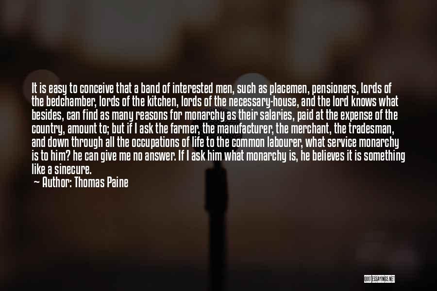 Answer Is No Quotes By Thomas Paine