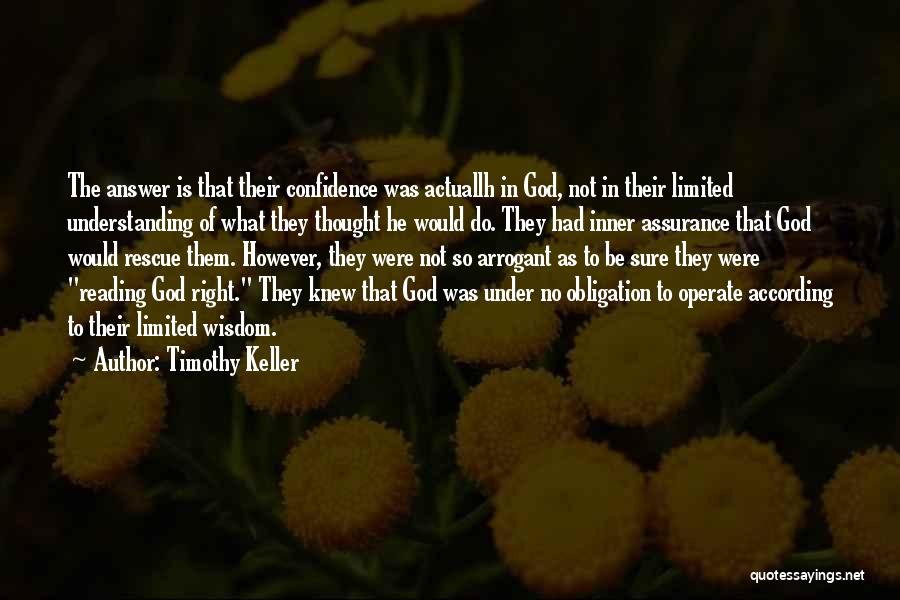 Answer Is No Quotes By Timothy Keller