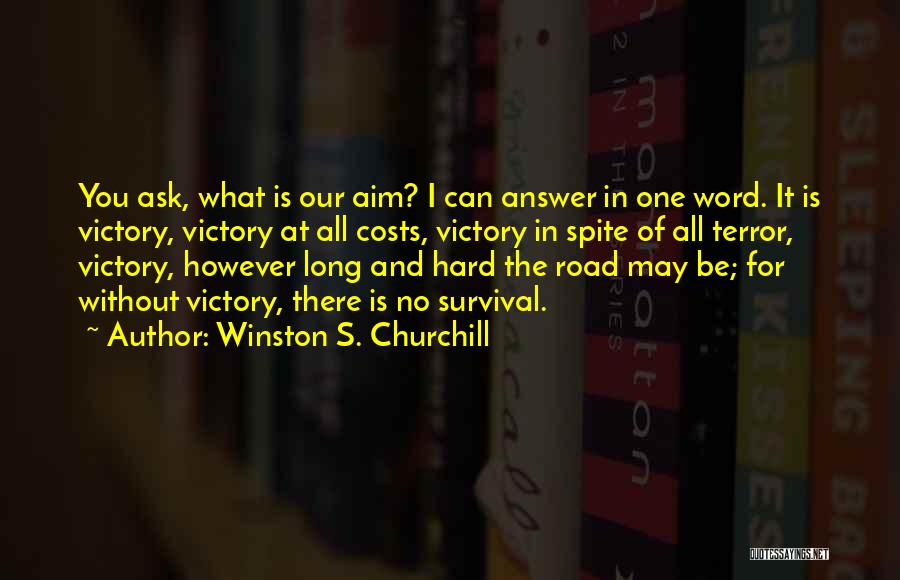 Answer Is No Quotes By Winston S. Churchill