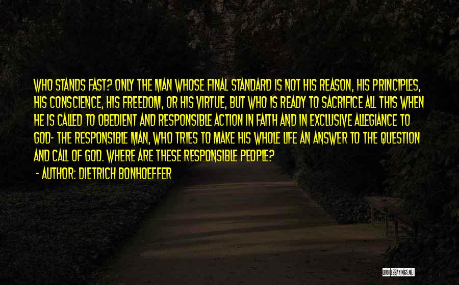 Answer Man Quotes By Dietrich Bonhoeffer