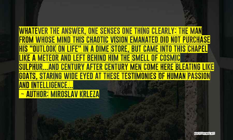 Answer Man Quotes By Miroslav Krleza
