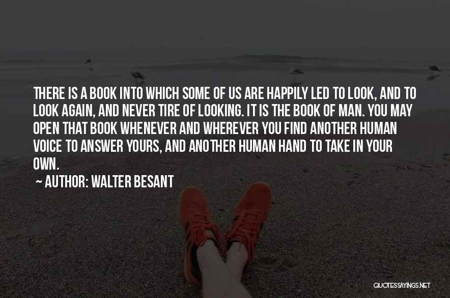 Answer Man Quotes By Walter Besant