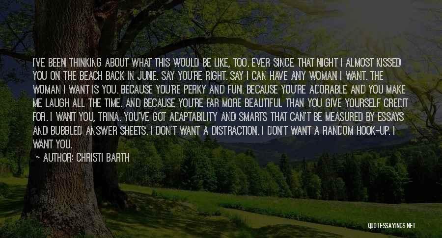 Answer Me Back Quotes By Christi Barth
