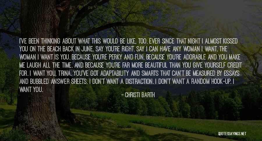 Answer Me Back Quotes By Christi Barth