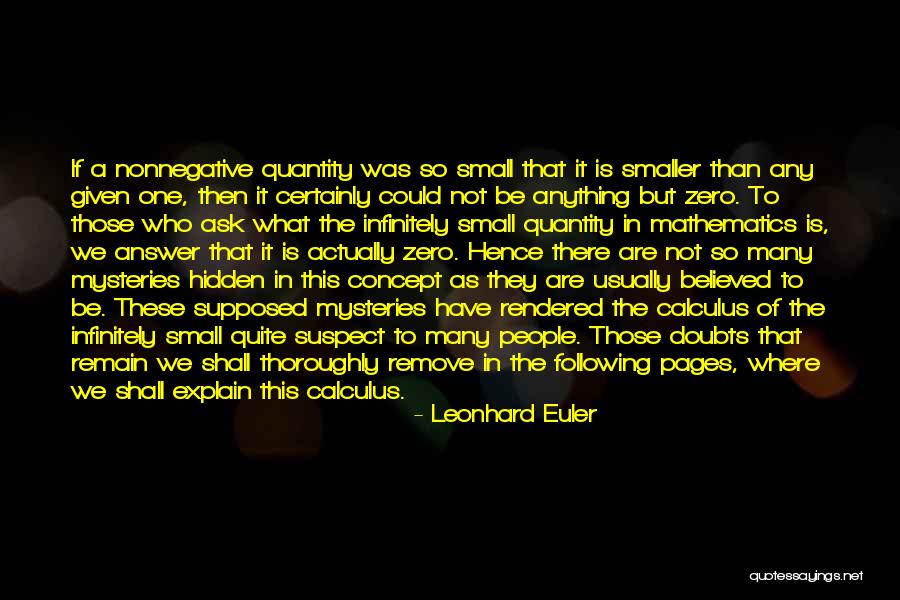 Answer The Following Quotes By Leonhard Euler Answer The Following Quotes By Leonhard Euler