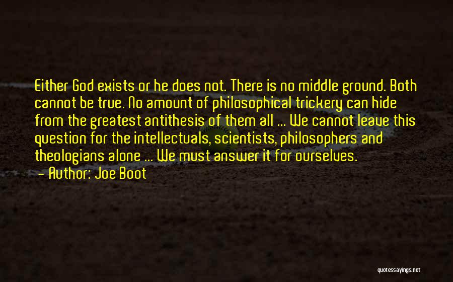 Answer The Question Quotes By Joe Boot