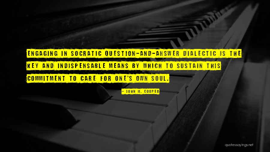 Answer Which Quotes By John M. Cooper Answer Which Quotes By John M. Cooper