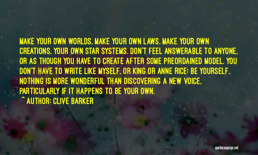 Answerable Quotes By Clive Barker