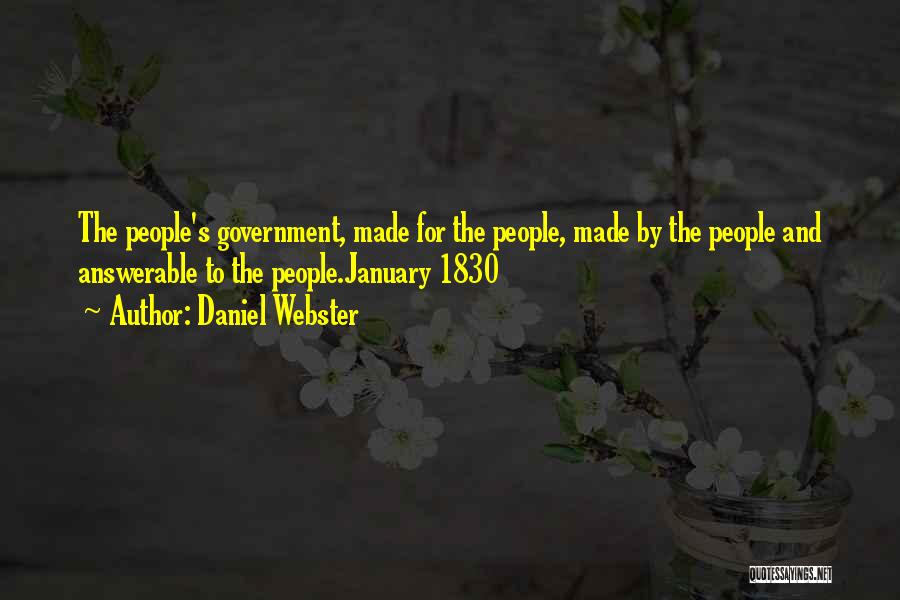 Answerable Quotes By Daniel Webster