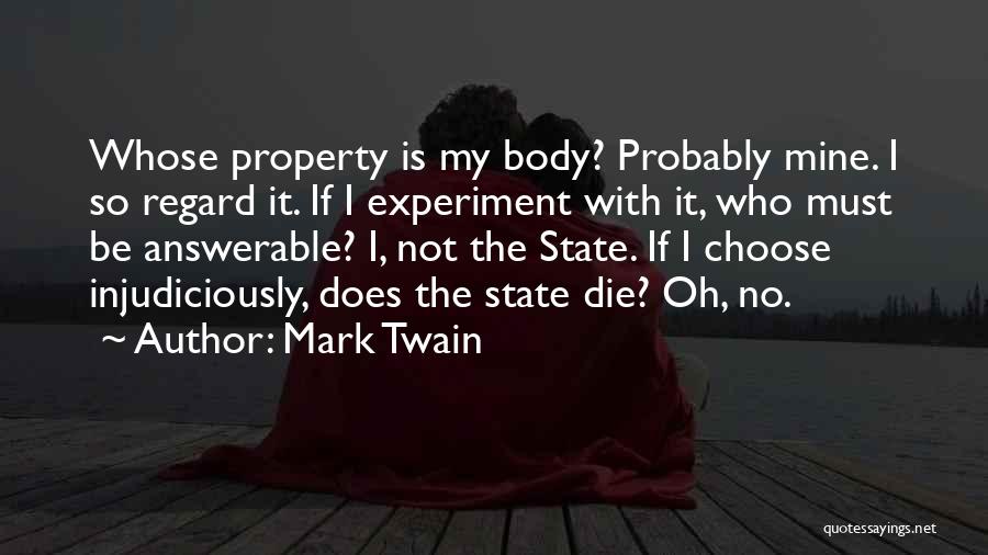 Answerable Quotes By Mark Twain