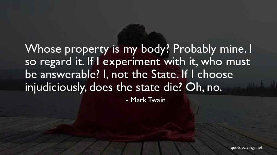 Answerable Quotes By Mark Twain