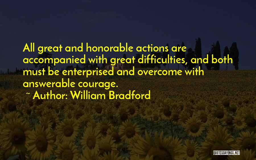 Answerable Quotes By William Bradford