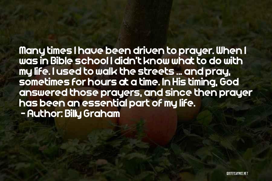 Answered Prayers Bible Quotes By Billy Graham