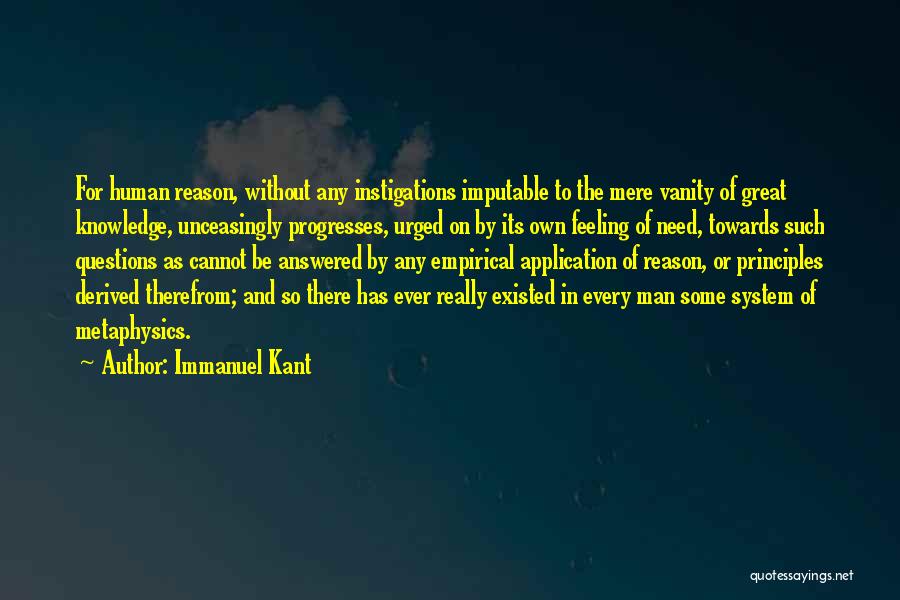 Answered Questions Quotes By Immanuel Kant