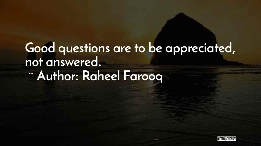 Answered Questions Quotes By Raheel Farooq